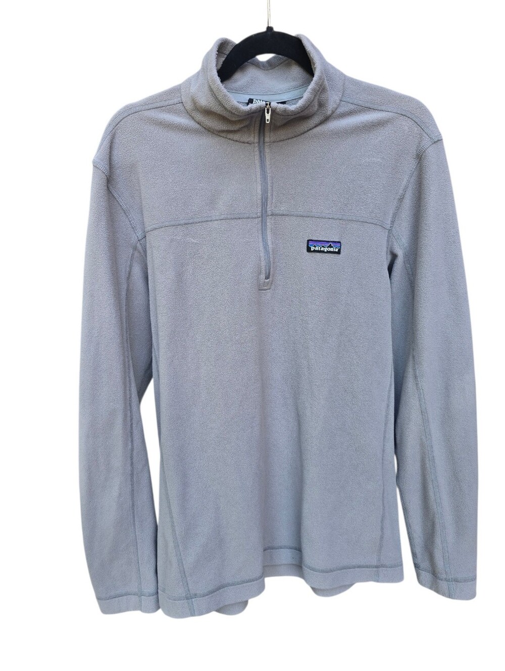 Patagonia Mens Micro D Quarter Zip Fleece Pullover Grey STY26175 FA17 Medium